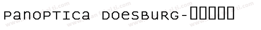 Panoptica Doesburg字体转换